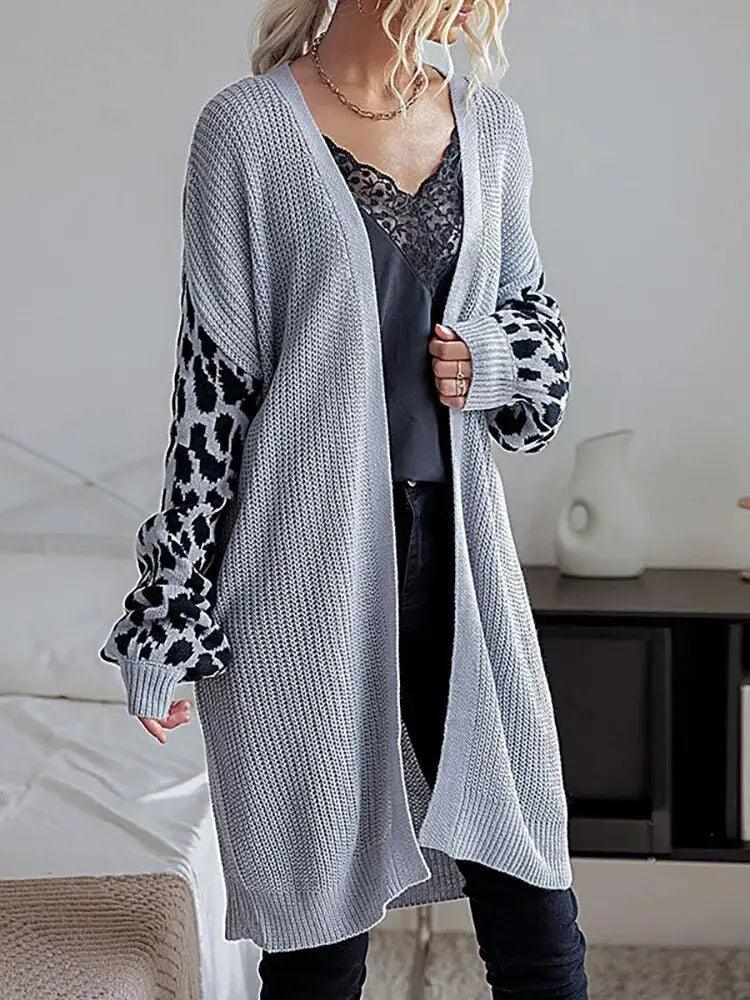 Boho Autumn Knit Cardigan - Elegant Long Sleeve Coat for Women - MissyMays Elegance