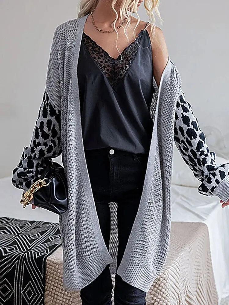 Boho Autumn Knit Cardigan - Elegant Long Sleeve Coat for Women - MissyMays Elegance